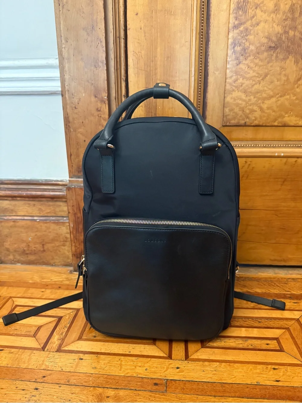 Lo & Sons Rowledge Laptop Backpack with Leather Accents